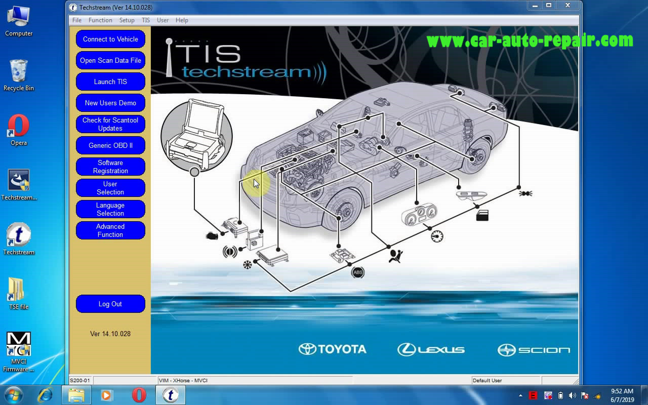 Latest Toyota Techstream software, free download